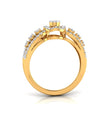 0.35Ct Cluster With Halo Lab-Grown Diamond Gold Ring