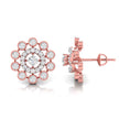 0.57Ct Round Lab-Grown Diamond Gold Stud Earrings