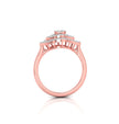 0.19Ct Marquise Cut Double Halo Lab-Grown Diamond Gold Ring