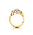 0.49Ct Cluster Double Halo Lab-Grown Diamond Gold Ring