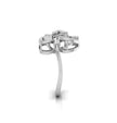 0.24Ct Floral Cocktail Lab-Grown Diamond Gold Ring
