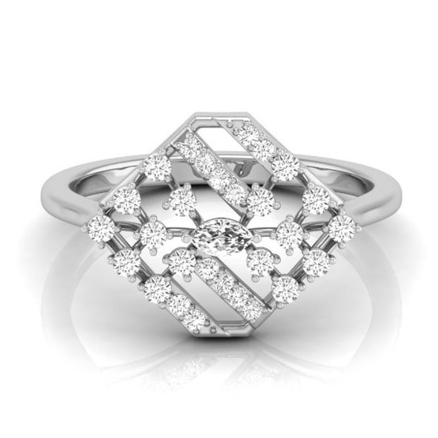 0.24Ct Marquise Cut Prong Set Lab-Grown Diamond Gold Ring