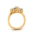 0.38Ct Halo Floral Cocktail Lab-Grown Diamond Gold Ring
