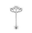 0.33Ct Sunburst Flower Design Lab-Grown Diamond Gold Ring