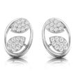 0.20Ct Leaf Design Round Lab-Grown Diamond Gold Stud Earrings