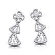 0.51Ct Round Lab-Grown Diamond Gold Dangellers Earrings
