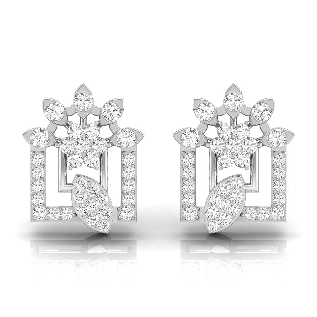 0.32Ct Round Lab-Grown Diamond Gold Stud Earrings