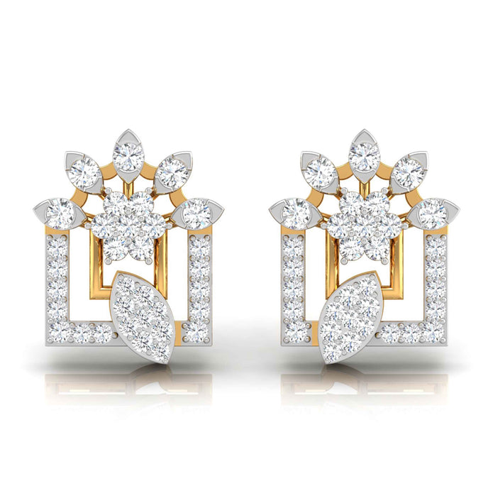 0.32Ct Round Lab-Grown Diamond Gold Stud Earrings