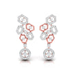 0.70Ct Round Lab-Grown Diamond Gold Dangellers Earrings