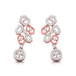 0.70Ct Round Lab-Grown Diamond Gold Dangellers Earrings