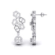 0.70Ct Round Lab-Grown Diamond Gold Dangellers Earrings