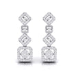 0.59Ct Round Lab-Grown Diamond Gold Dangellers Earrings