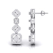 0.59Ct Round Lab-Grown Diamond Gold Dangellers Earrings