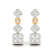0.59Ct Round Lab-Grown Diamond Gold Dangellers Earrings