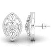 0.43Ct Round Bezel Lab-Grown Diamond Gold Stud Earrings