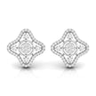 0.57Ct Star Shape Round Lab-Grown Diamond Gold Stud Earrings