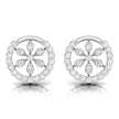 0.36Ct Floral Round Lab-Grown Diamond Gold Stud Earrings