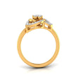 0.21Ct Round Cut Triple Loop Design Lab-Grown Diamond Ring