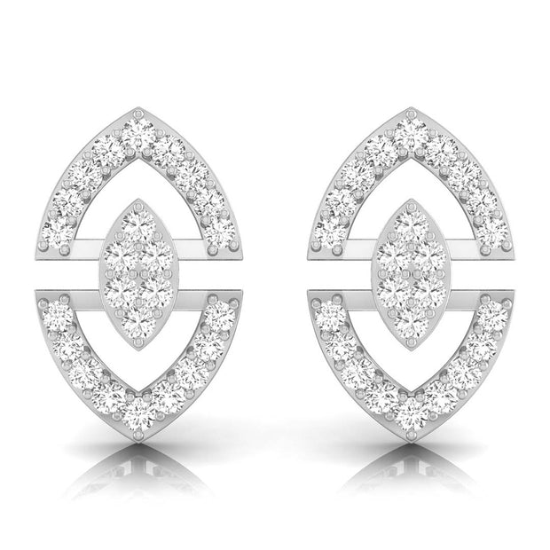 0.22Ct Round Cluster Lab-Grown Diamond Gold Stud Earrings