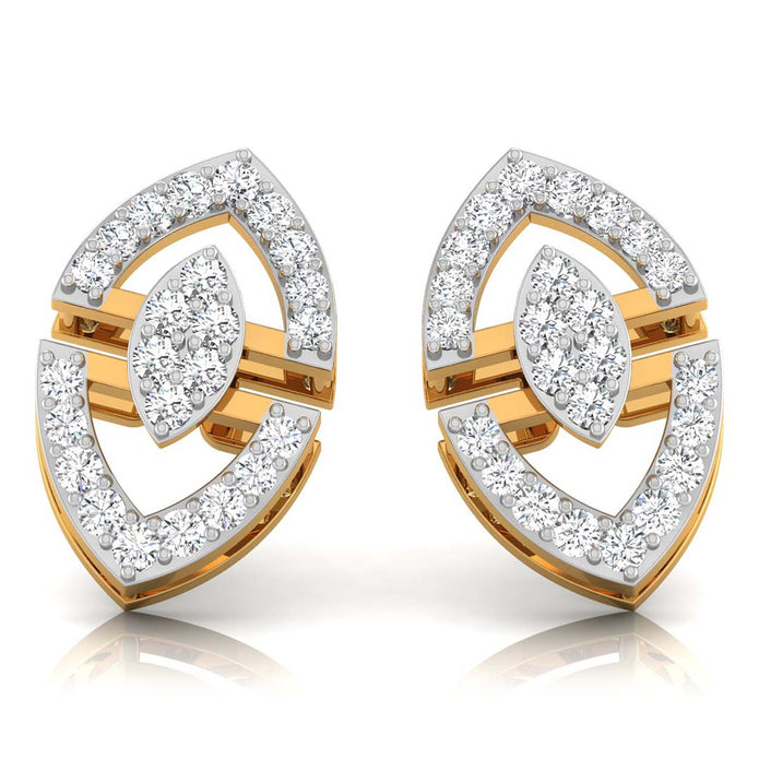 0.22Ct Round Cluster Lab-Grown Diamond Gold Stud Earrings