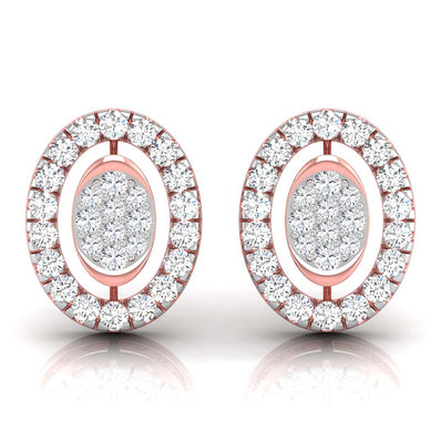 0.28Ct Round Lab-Grown Diamond Gold Stud Earrings