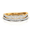 0.18Ct Round Cut Wave Design Lab-Grown Diamond Band