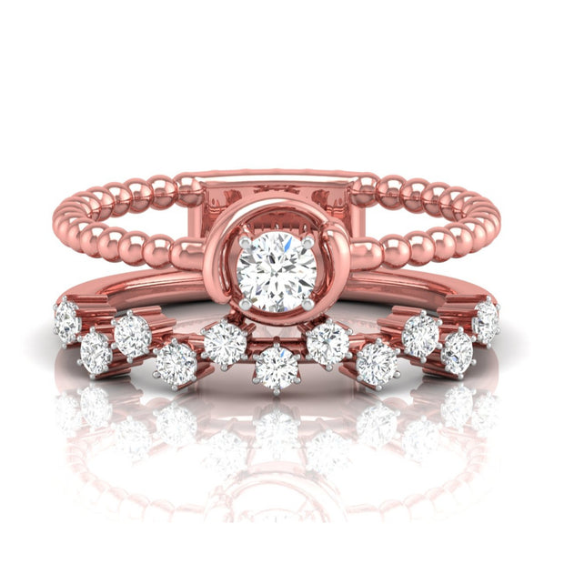 0.36Ct Round Cut Lab-Grown Diamond Enhancer Ring