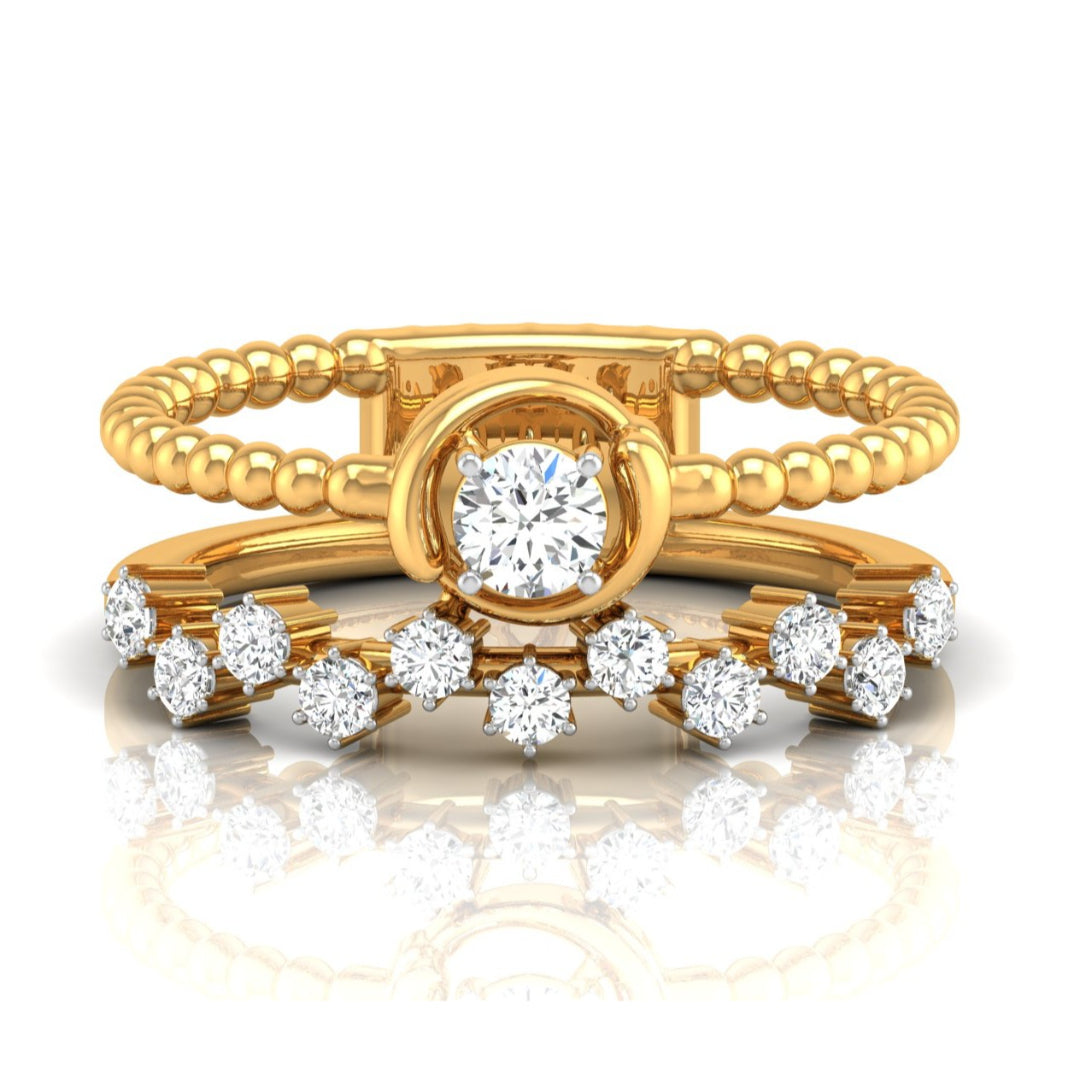0.36Ct Round Cut Lab-Grown Diamond Enhancer Ring