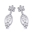 0.86Ct Round Lab-Grown Diamond Gold Dangellers Earrings