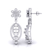 0.86Ct Round Lab-Grown Diamond Gold Dangellers Earrings