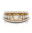 0.61Ct Round & Marquise Cut Lab-Grown Diamond Band