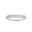 half eternity diamond ring in white gold