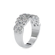 bezel half eternity lab-grown diamond ring in white gold