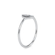 hamsa hand bezel diamond ring in white gold