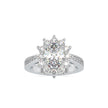 oval cut halo diamond ring in white gold