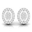 round diamond stud earrings in white gold