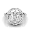 marquise cluster diamond ring in white gold