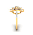 marquise lab-grown diamond gold ring 0.38ct