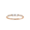 minimalist baguette diamond ring in rose gold