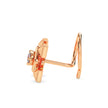 0.02Ct Pyramid Style Round Lab-Grown Diamond Gold Wire Coil Back Stud Nosepins