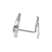 0.02Ct Three Pyramid Round Lab-Grown Diamond Gold Wire Coil Back Stud Nosepins