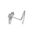 0.05Ct Floral Cluster Lab-Grown Diamond Gold Wire Coil Back Stud Nosepins