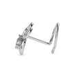 0.06Ct Pear Prong Lab-Grown Diamond Gold Wire Coil Back Stud Nosepins