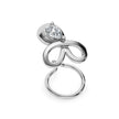 0.06Ct Pear Prong Lab-Grown Diamond Gold Wire Coil Back Stud Nosepins
