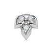 0.05Ct Leaf Drop Style Lab-Grown Diamond Gold Wire Back Stud Nosepins