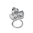 0.05Ct Leaf Drop Style Lab-Grown Diamond Gold Wire Back Stud Nosepins