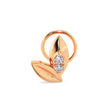 0.02Ct Round Two Stone Lab-Grown Diamond Gold Wire Back Stud Nosepins