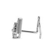0.12Ct Triangle Halo Floral Cluster Lab-Grown Diamond Gold Wire Back Stud Nosepins
