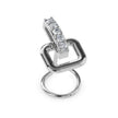 0.03Ct Vertical Bar Prong Set Lab-Grown Diamond Gold Wire Back Stud Nosepins