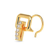 0.03Ct Vertical Bar Prong Set Lab-Grown Diamond Gold Wire Back Stud Nosepins